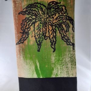 Green and black hand towels, kitchen towels, bath hand towels, decorative towels, plant motif, trendy home décor, gift wrapped